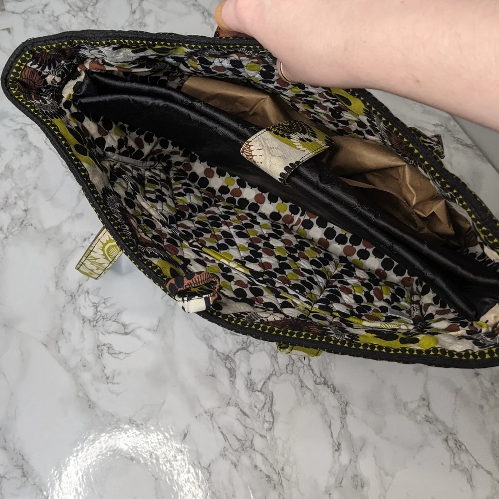 Vera Bradley Laptop Tote Cocoa Moss